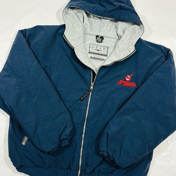 Gear For Sports Other - Vintage Cleveland Indians Embroidered Zip Up Jacket